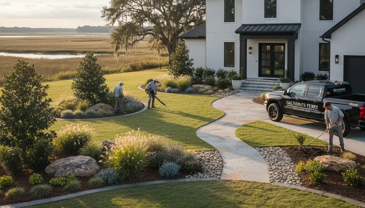 Myrtle Beach, SC landscaping team providing professional lawn care and yard maintenance