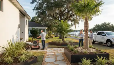 Myrtle Beach, SC landscaping team providing professional lawn care and property maintenance services