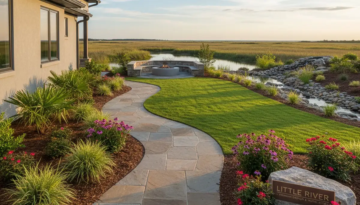 Myrtle Beach, SC landscaping team providing professional lawn care and yard maintenance services