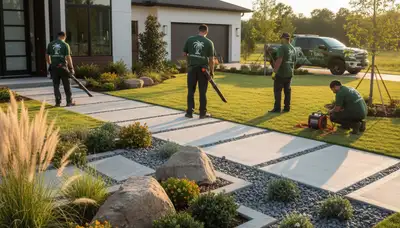 Myrtle Beach, SC landscaping team providing professional lawn care and yard maintenance