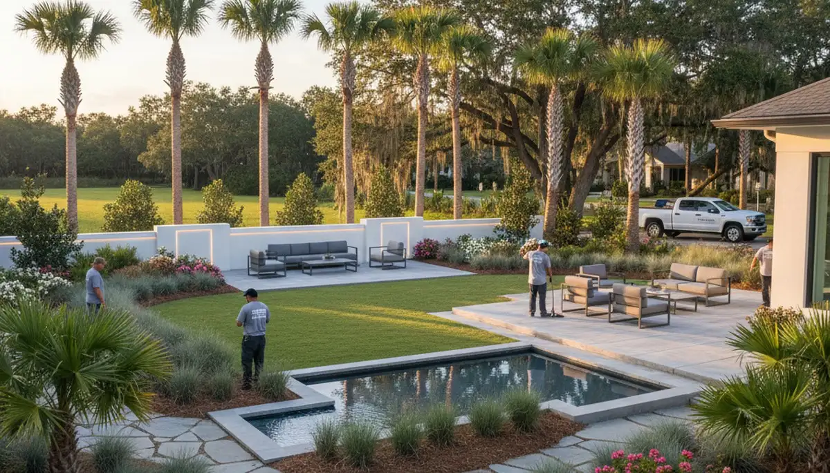 Professional landscaping service in Myrtle Beach, SC for residential lawn care and outdoor maintenance