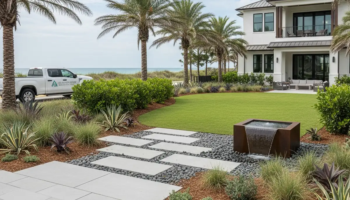 Myrtle Beach, SC landscaping team providing professional lawn care service for local homes and businesses